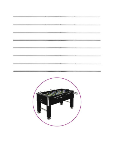 Tiges de baby-foot 8 pcs 15,9 mm | Mobilier & Déco