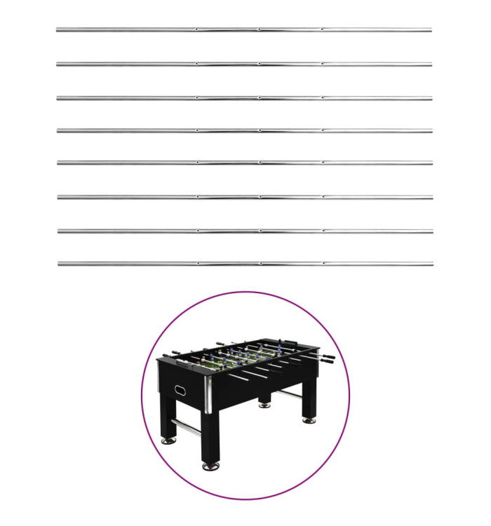 Tiges de baby-foot 8 pcs 15,9 mm | Mobilier & Déco