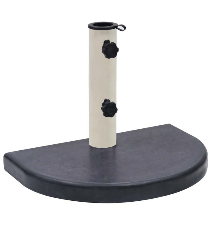 Socle de parasol Noir 40x28x4 cm Granite | Mobilier & Déco