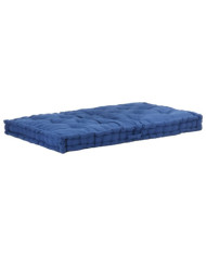 Coussin de plancher de palette Coton 120x80x10 cm Bleu clair | Mobilier & Déco
