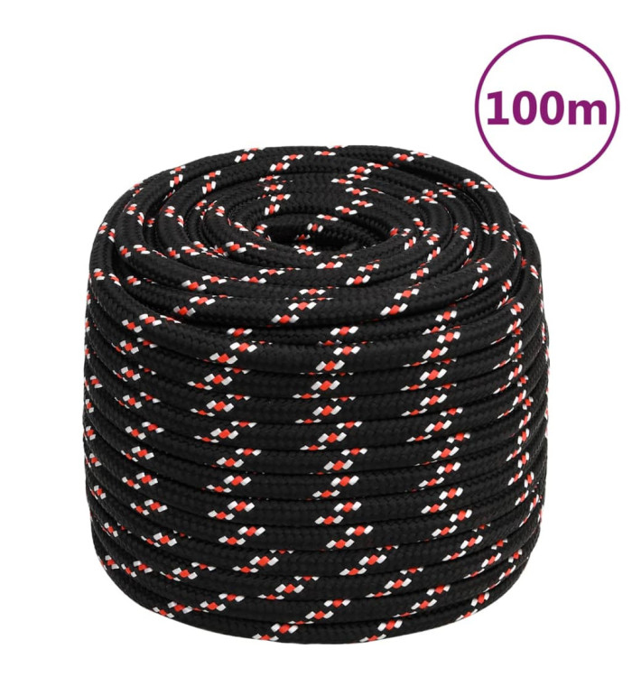 Corde de bateau Noir 18 mm 100 m Polypropylène | Mobilier & Déco