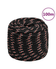 Corde de bateau Noir 18 mm 100 m Polypropylène | Mobilier & Déco