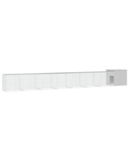 Cage pour poules Gris 700x91x100 cm Acier galvanisé | Mobilier & Déco