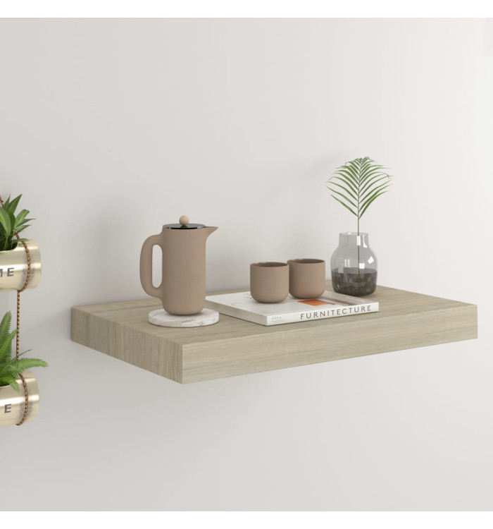 Étagère murale flottante chêne 40x23x3,8 cm MDF | Mobilier & Déco