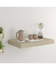 Étagère murale flottante chêne 40x23x3,8 cm MDF | Mobilier & Déco