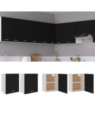 Armoires suspendue "Lyon"s 2 pcs Noir 50x31x60 cm | Mobilier & Déco