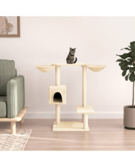 Arbre à chat avec griffoirs crème 82 cm | Mobilier & Déco