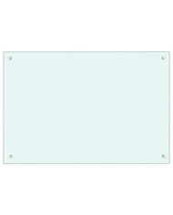 Dosseret de cuisine Blanc 90x60 cm Verre trempé | Mobilier & Déco