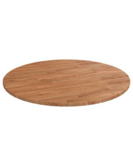 Dessus de table rond Marron clair Ø70x1,5 cm Bois chêne traité | Mobilier & Déco