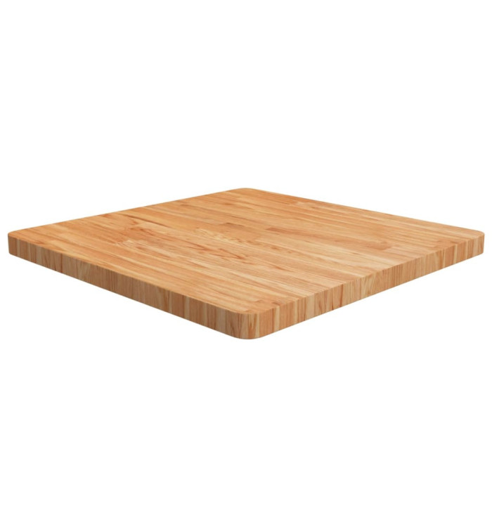 Dessus de table carré Marron clair 70x70x4cm Bois chêne traité | Mobilier & Déco