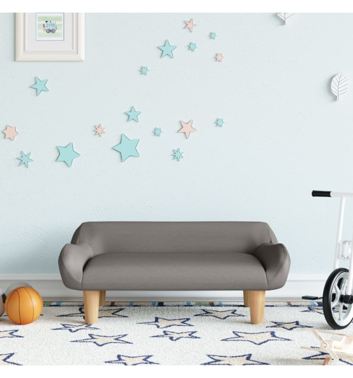 Canapé pour enfants taupe 70x40x24 cm tissu | Mobilier & Déco