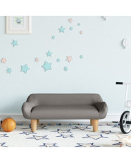 Canapé pour enfants taupe 70x40x24 cm tissu | Mobilier & Déco