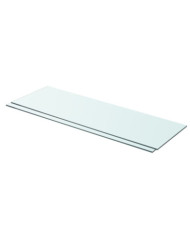 Panneaux d'étagère 2 pcs Verre Transparent 80 x 25 cm | Mobilier & Déco