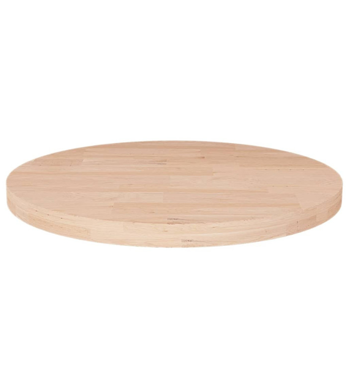 Dessus de table rond Ø40x2,5 cm Bois de chêne massif non traité | Mobilier & Déco