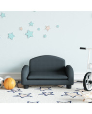 Canapé pour enfants gris foncé 50x40x30 cm tissu | Mobilier & Déco