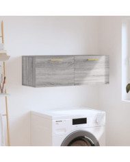 Armoire murale sonoma gris 100x36,5x35 cm bois d'ingénierie | Mobilier & Déco