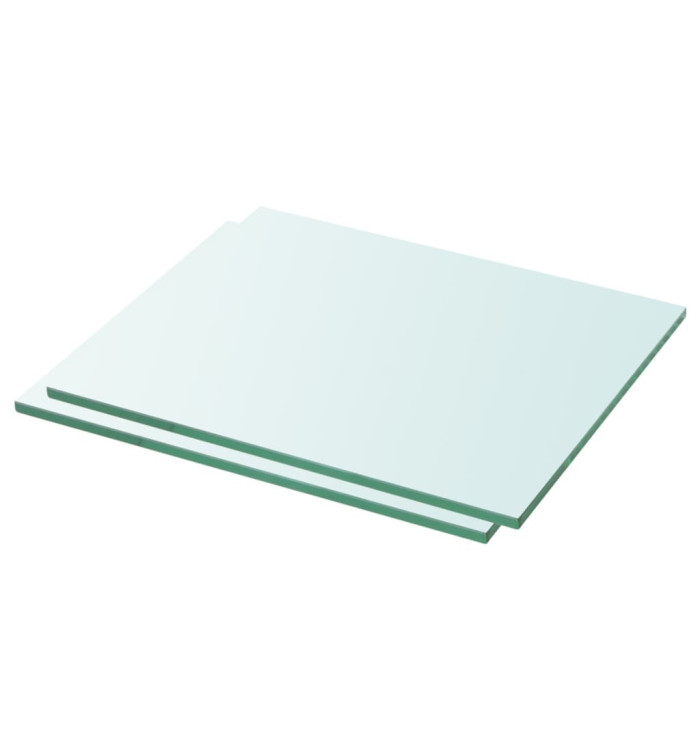 Panneaux d'étagère 2 pcs Verre Transparent 30 x 20 cm | Mobilier & Déco