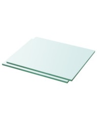 Panneaux d'étagère 2 pcs Verre Transparent 30 x 20 cm | Mobilier & Déco