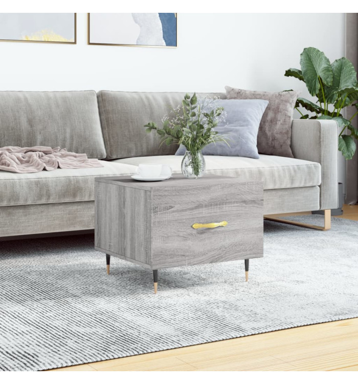 Table basse Sonoma gris 50x50x40 cm Bois d'ingénierie | Mobilier & Déco