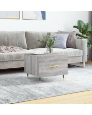 Table basse Sonoma gris 50x50x40 cm Bois d'ingénierie | Mobilier & Déco