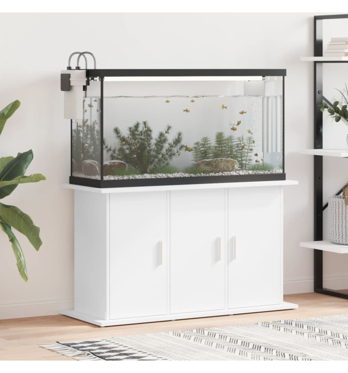 Support pour aquarium blanc 101x41x58 cm bois d'ingénierie | Mobilier & Déco