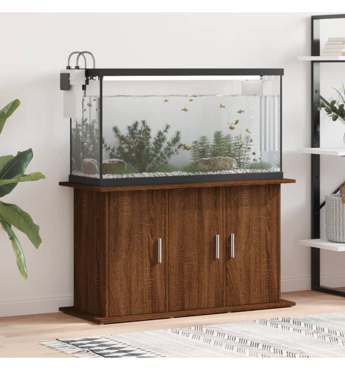 Support d'aquarium chêne marron 101x41x58 cm bois d'ingénierie | Mobilier & Déco