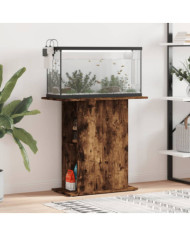 Support d'aquarium chêne fumé 75x36x72,5 cm bois d'ingénierie | Mobilier & Déco