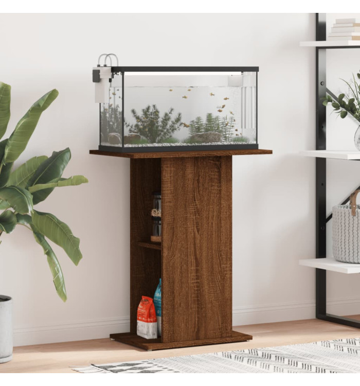 Support pour aquarium chêne marron 60,5x36x72,5 cm | Mobilier & Déco