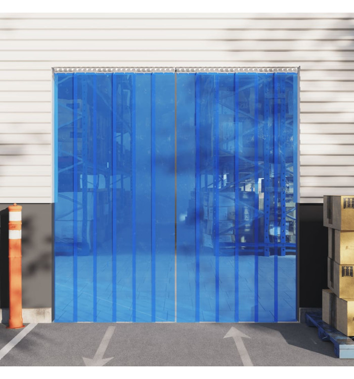 Rideau de porte bleu 200 mmx1,6 mm 10 m PVC | Mobilier & Déco