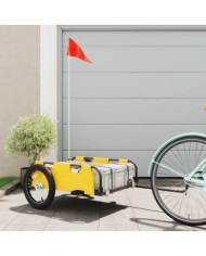 Remorque de vélo jaune tissu oxford et fer | Mobilier & Déco