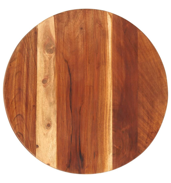 Dessus de table bois massif d'acacia rond 25-27 mm 40 cm | Mobilier & Déco