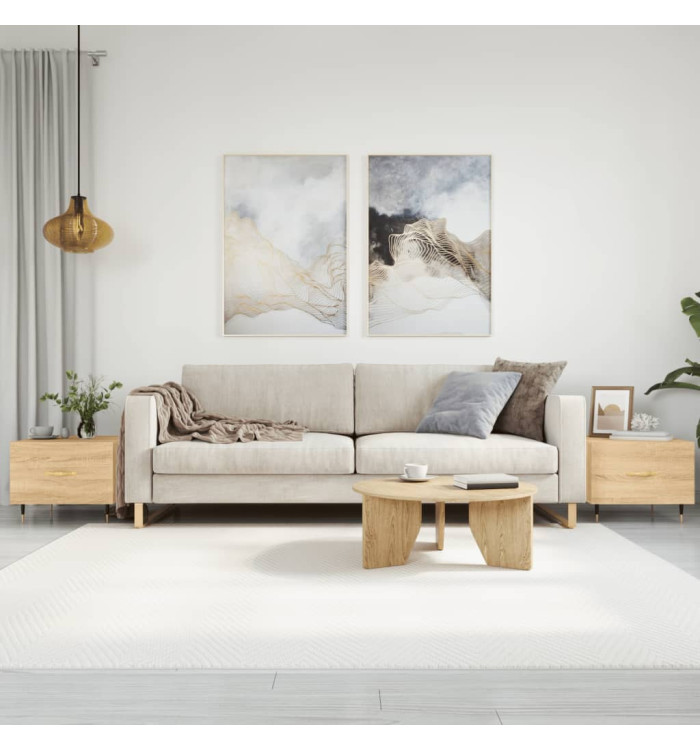Tables basses 2 pcs chêne sonoma 50x50x40 cm bois d'ingénierie | Mobilier & Déco