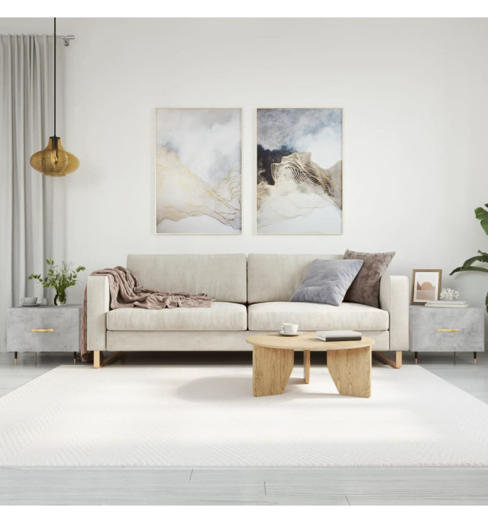 Tables basses 2 pcs gris béton 50x50x40 cm bois d'ingénierie | Mobilier & Déco