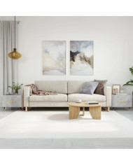 Tables basses 2 pcs gris béton 50x50x40 cm bois d'ingénierie | Mobilier & Déco
