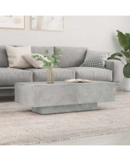 Table basse gris béton 100x49,5x31 cm bois d'ingénierie | Mobilier & Déco