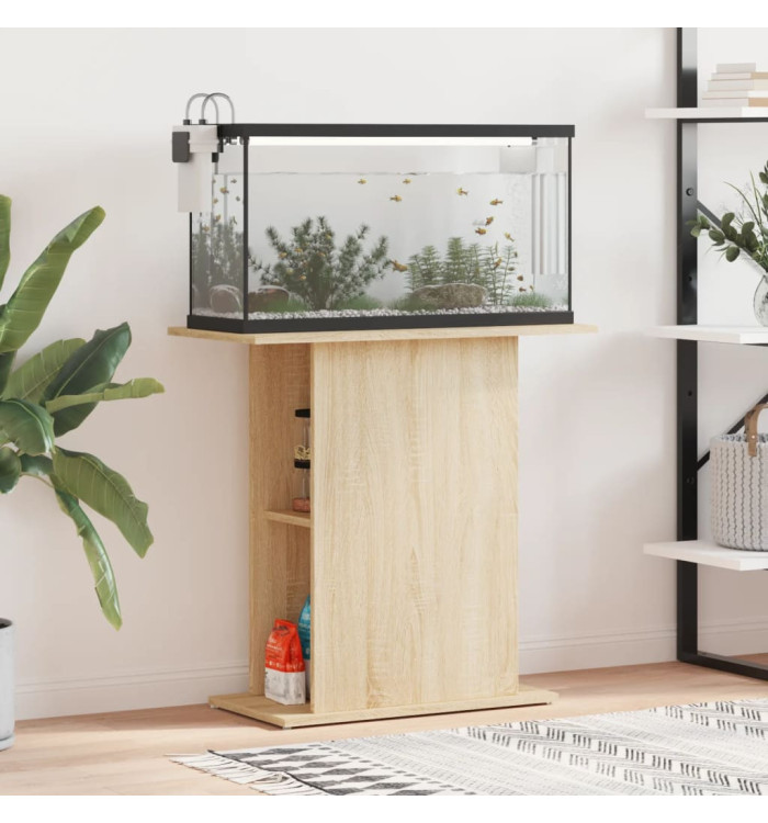 Support pour aquarium chêne sonoma 75x36x72,5 cm | Mobilier & Déco