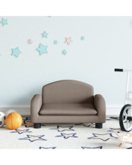 Canapé pour enfants taupe 50x40x30 cm tissu | Mobilier & Déco