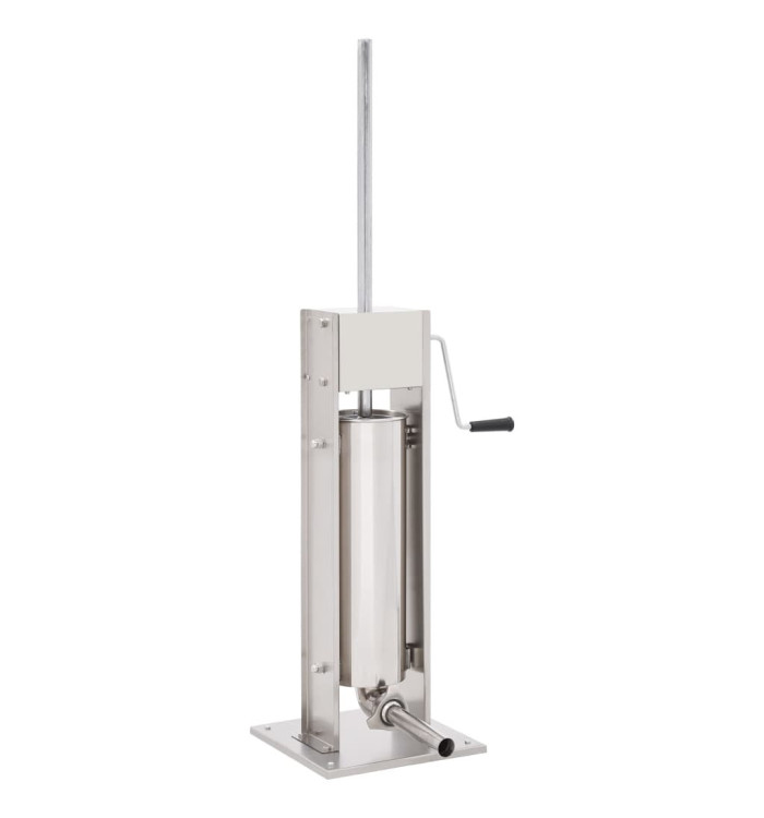 Poussoir à saucisse manuel Argenté 7 L Acier inoxydable | Mobilier & Déco