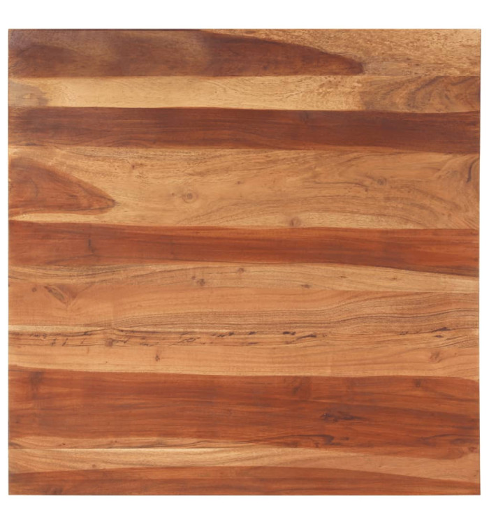 Dessus de table bois massif d'acacia 25-27 mm 80x80 cm | Mobilier & Déco