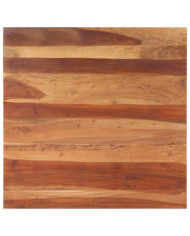 Dessus de table bois massif d'acacia 15-16 mm 80x80 cm | Mobilier & Déco