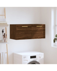 Armoire murale chêne marron 80x36,5x35 cm bois d'ingénierie | Mobilier & Déco