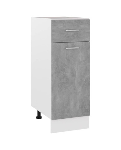 Armoire de plancher à tiroir "Lyon" Gris béton 30x46x81,5 cm | Mobilier & Déco