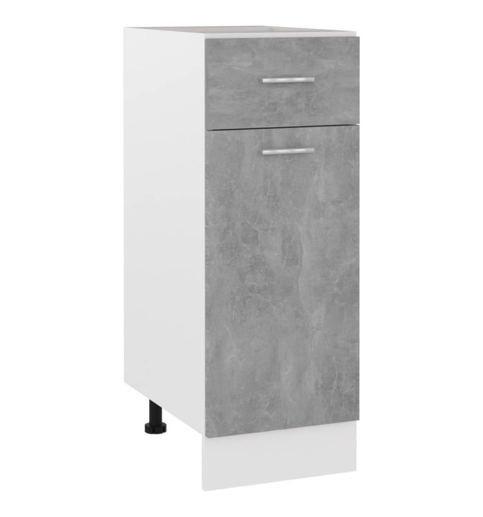Armoire de plancher à tiroir "Lyon" Gris béton 30x46x81,5 cm | Mobilier & Déco