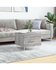 Table basse Sonoma gris 50x50x40 cm Bois d'ingénierie | Mobilier & Déco