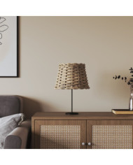 Abat-jour marron Ø20x15 cm osier | Mobilier & Déco