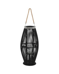Bougeoir suspendu Bambou Noir 60 cm | Mobilier & Déco