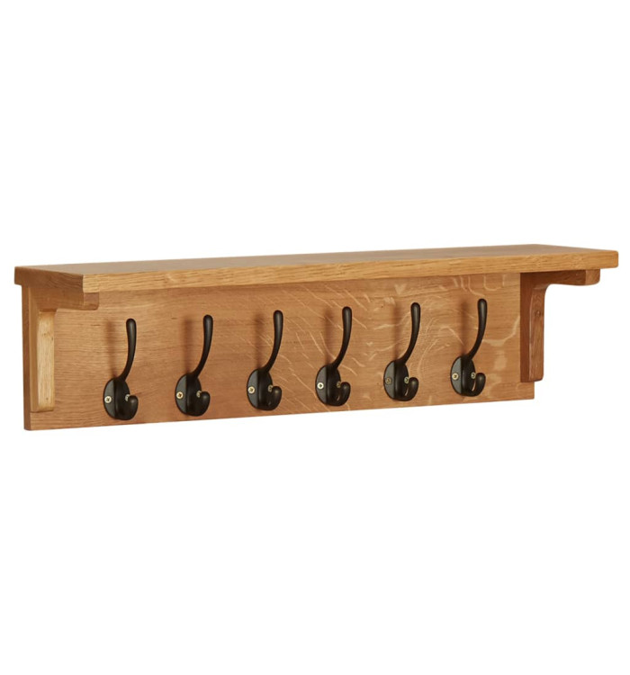 Porte-manteau 60x16x16 cm Bois de chêne massif | Mobilier & Déco