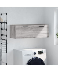 Armoire murale sonoma gris 100x36,5x35 cm bois d'ingénierie | Mobilier & Déco
