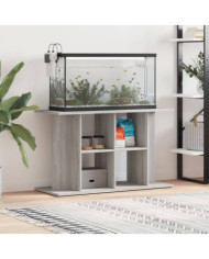 Support pour aquarium sonoma gris 100x40x60cm bois d'ingénierie | Mobilier & Déco