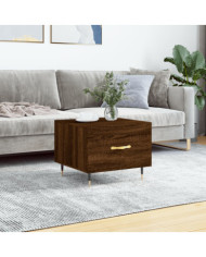 Table basse Chêne marron 50x50x40 cm Bois d'ingénierie | Mobilier & Déco